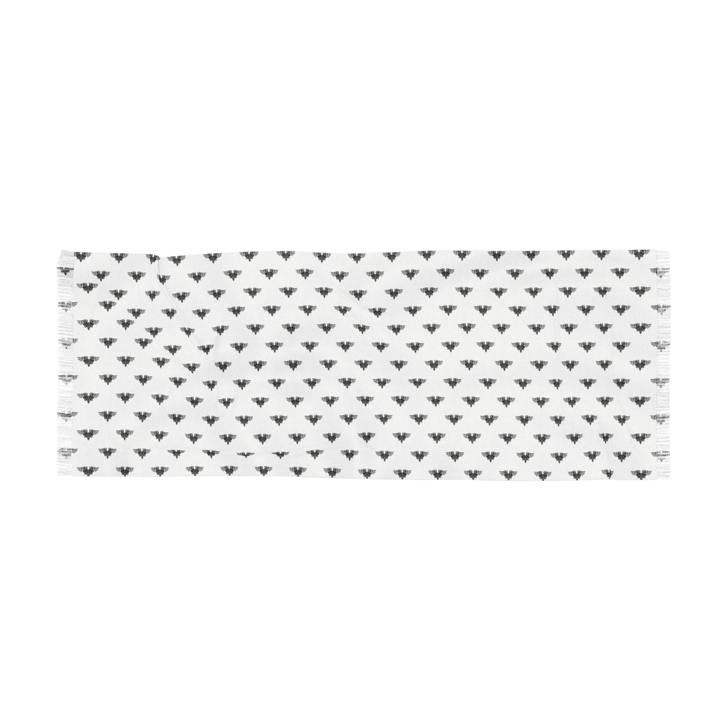 Lightweight Scarf - White/Black