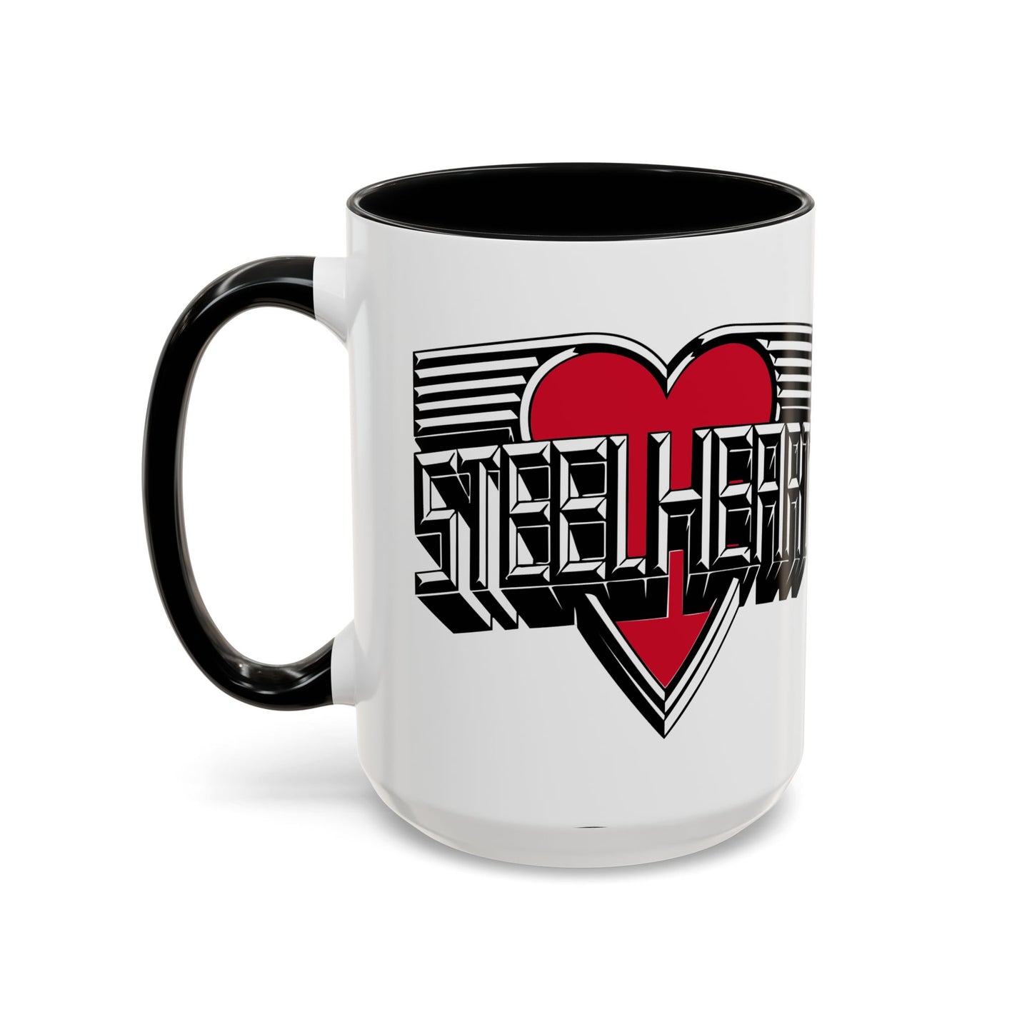 Vintage Logo Mug - Accent Handle - 3 Colors