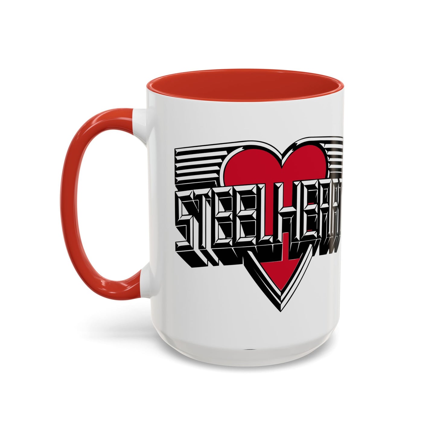 Vintage Logo Mug - Accent Handle - 3 Colors