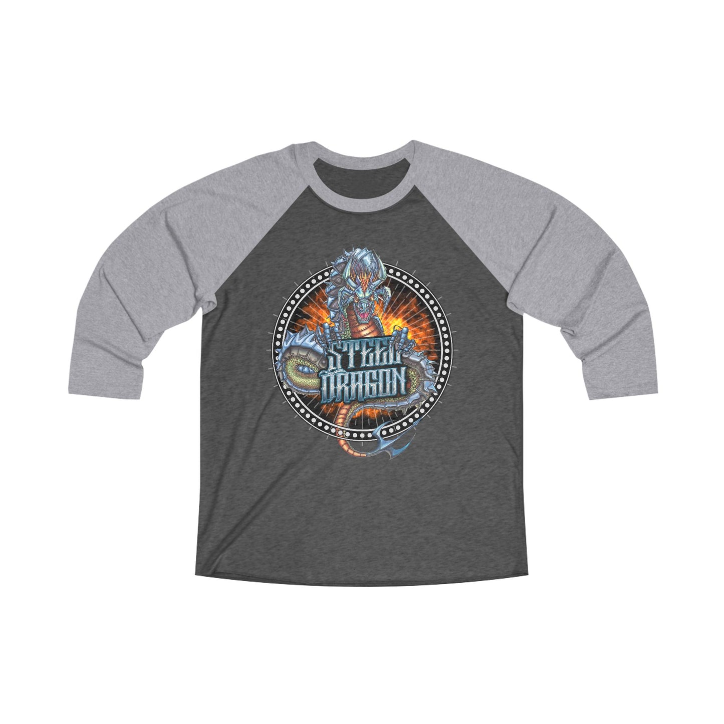 Steel Dragon - Unisex Baseball Tee - 3\4 Sleeve