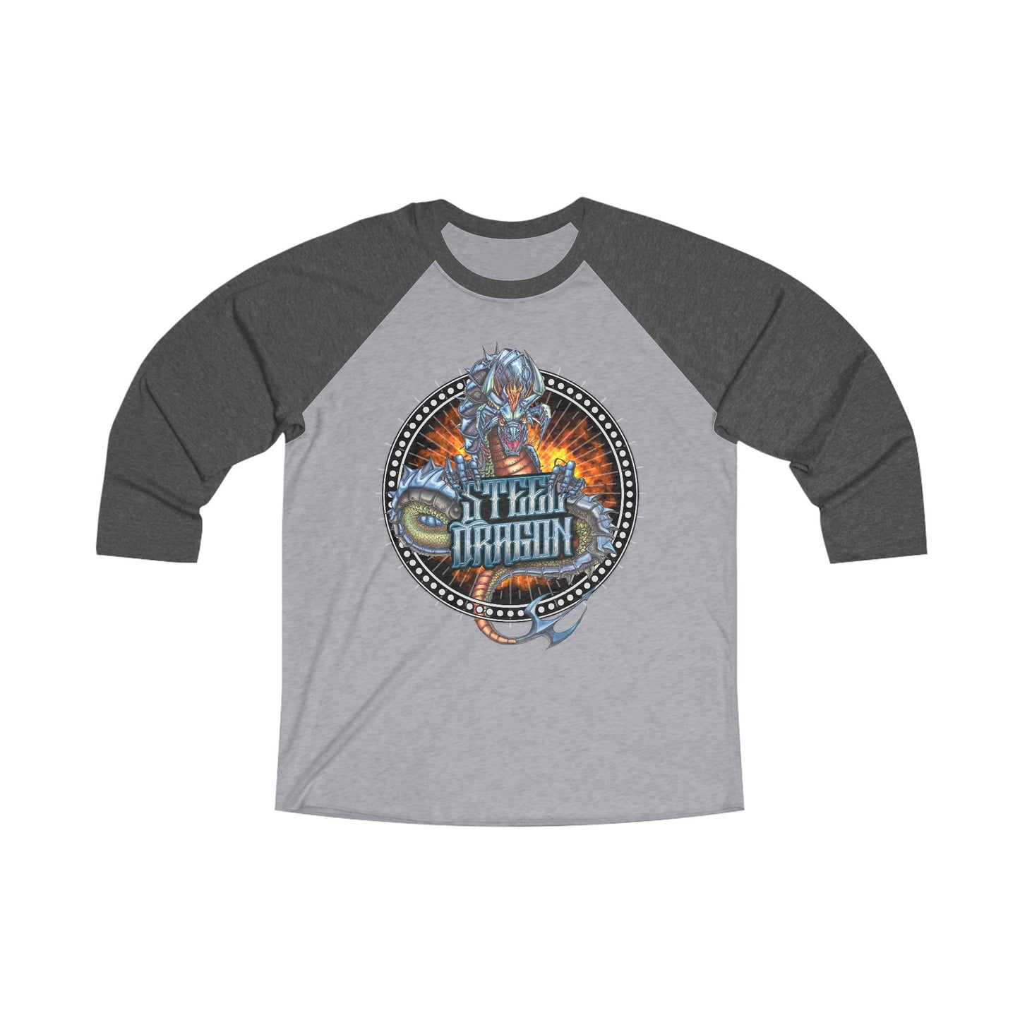 Steel Dragon - Unisex Baseball Tee - 3\4 Sleeve
