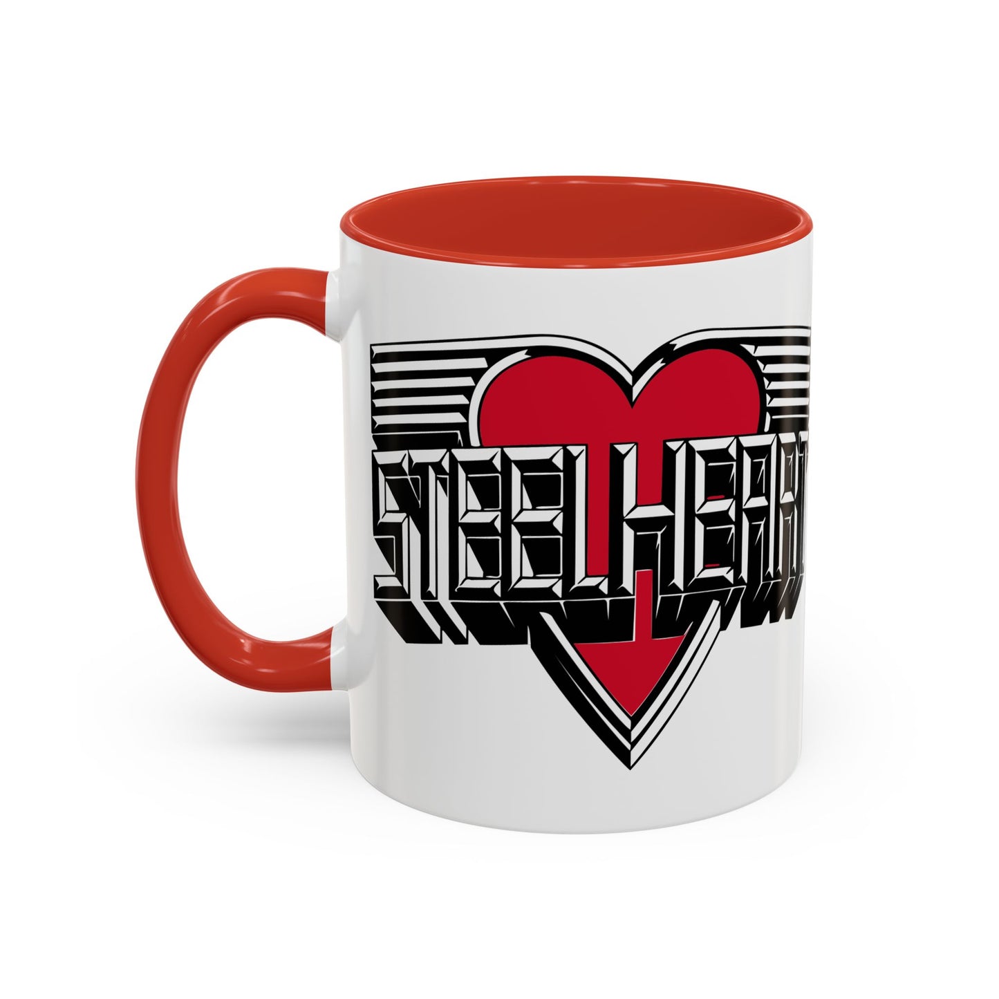 Vintage Logo Mug - Accent Handle - 3 Colors