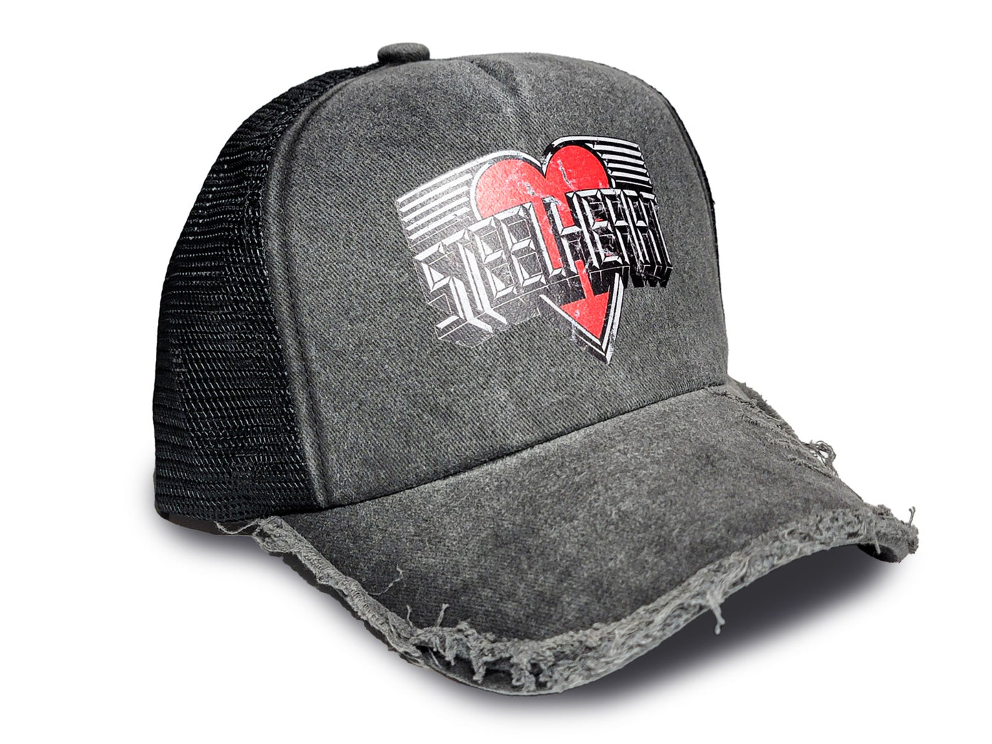 NEW - Vintage Logo Distressed Snap Back Trucker Hat - LIMITED EDITION