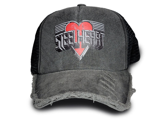 NEW - Vintage Logo Distressed Snap Back Trucker Hat - LIMITED EDITION
