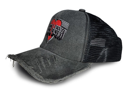 NEW - Vintage Logo Distressed Snap Back Trucker Hat - LIMITED EDITION