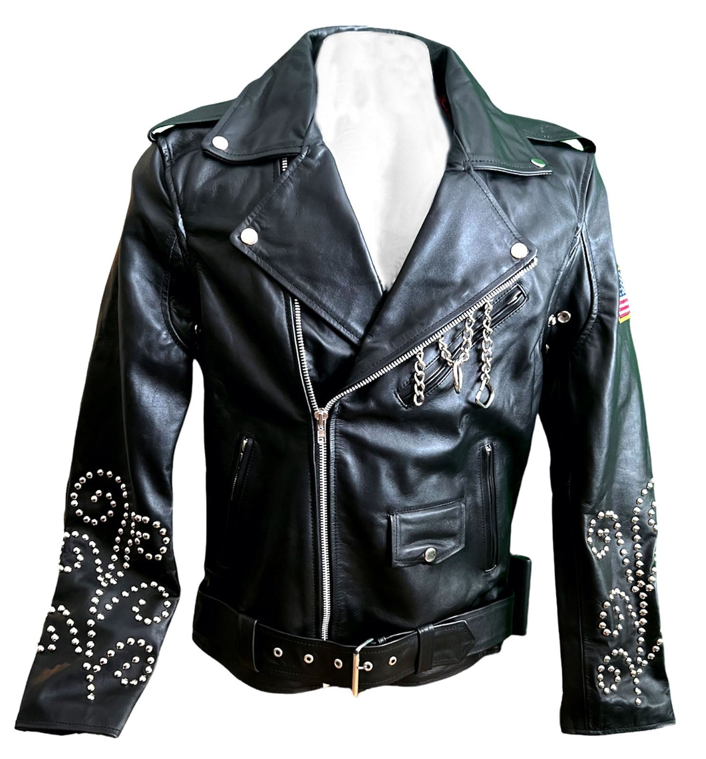 Vintage SteelHeart Leather Biker Jacket - LADIES - Hand-Made