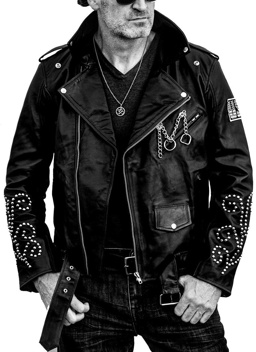 Vintage SteelHeart Leather Biker Jacket - MENS - Hand-Made