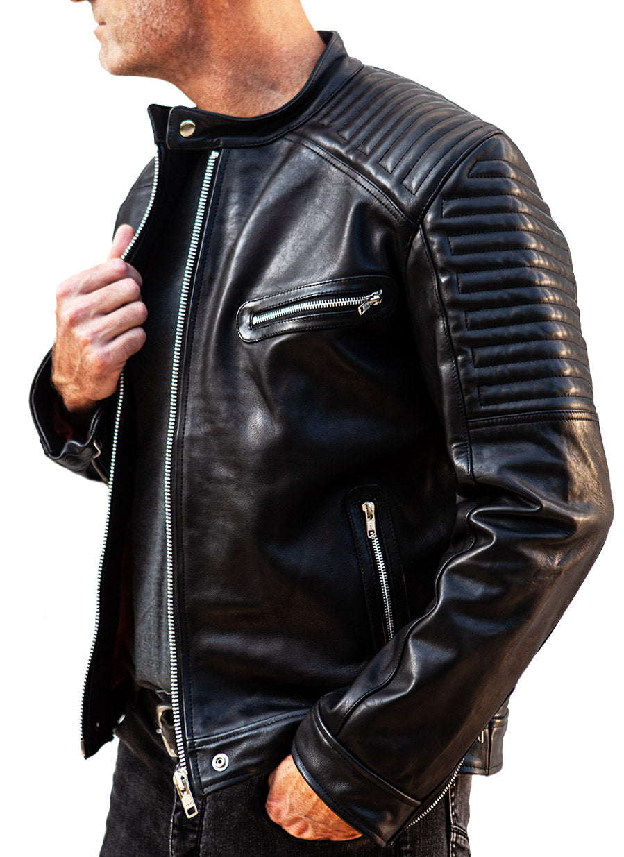 Leather Moto Jacket - MENS - Hand-Made