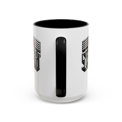 Vintage Logo Mug - Accent Handle - 3 Colors
