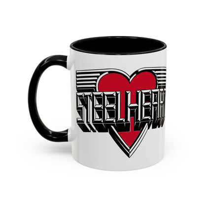 Vintage Logo Mug - Accent Handle - 3 Colors