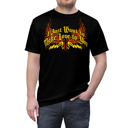 I Just Want To Make Love To You - Premium Print Shirt - Design 01 - Miljenko & Jeff Keith - Front and Back Print