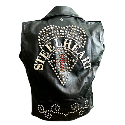 Vintage STEELHEART Leather Vest - Hand-Made