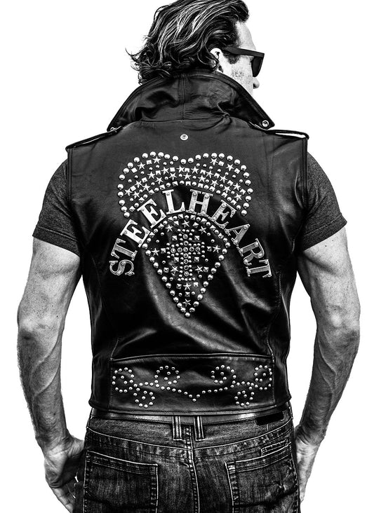 Vintage STEELHEART Leather Vest - Hand-Made